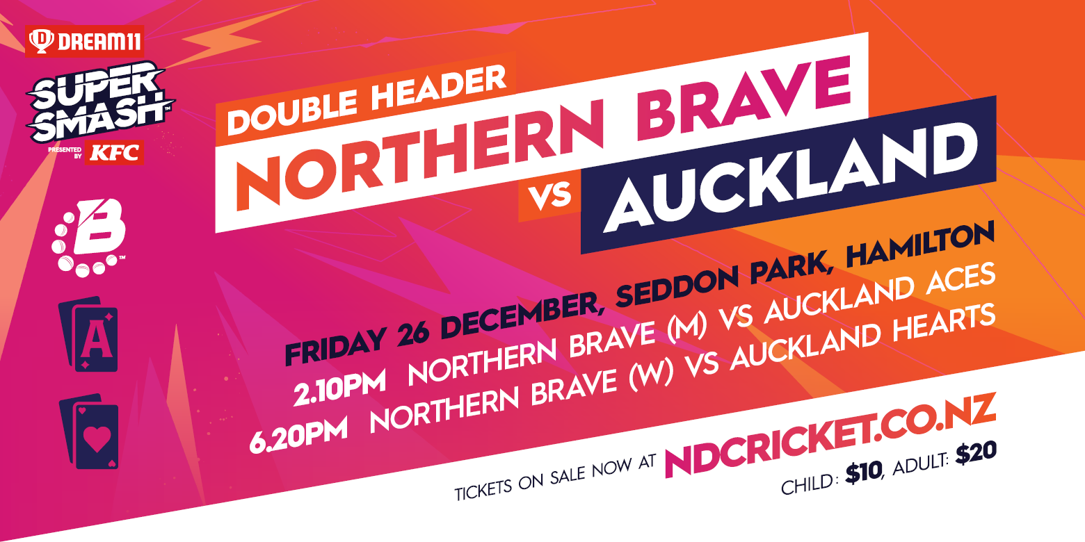 Northern Brave vs Auckland (Double Header)