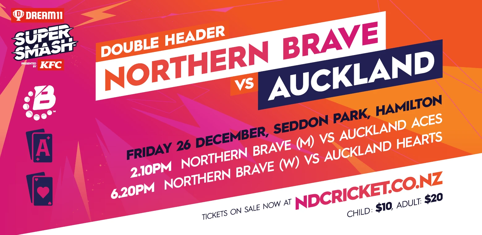 Northern Brave vs Auckland (Double Header)