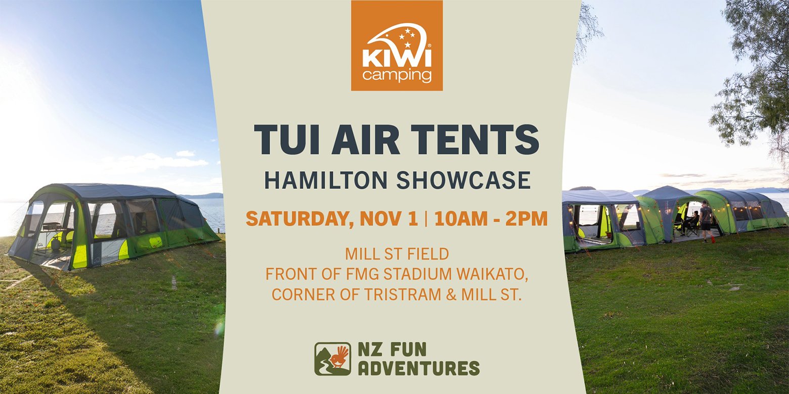 Kiwi Camping Tui Air Tents Hamilton Showcase 