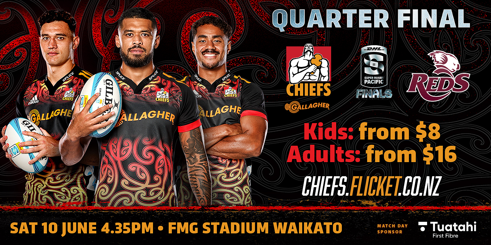 Gallagher Chiefs v Queensland Reds Quarter Final - FMG Stadium Waikato